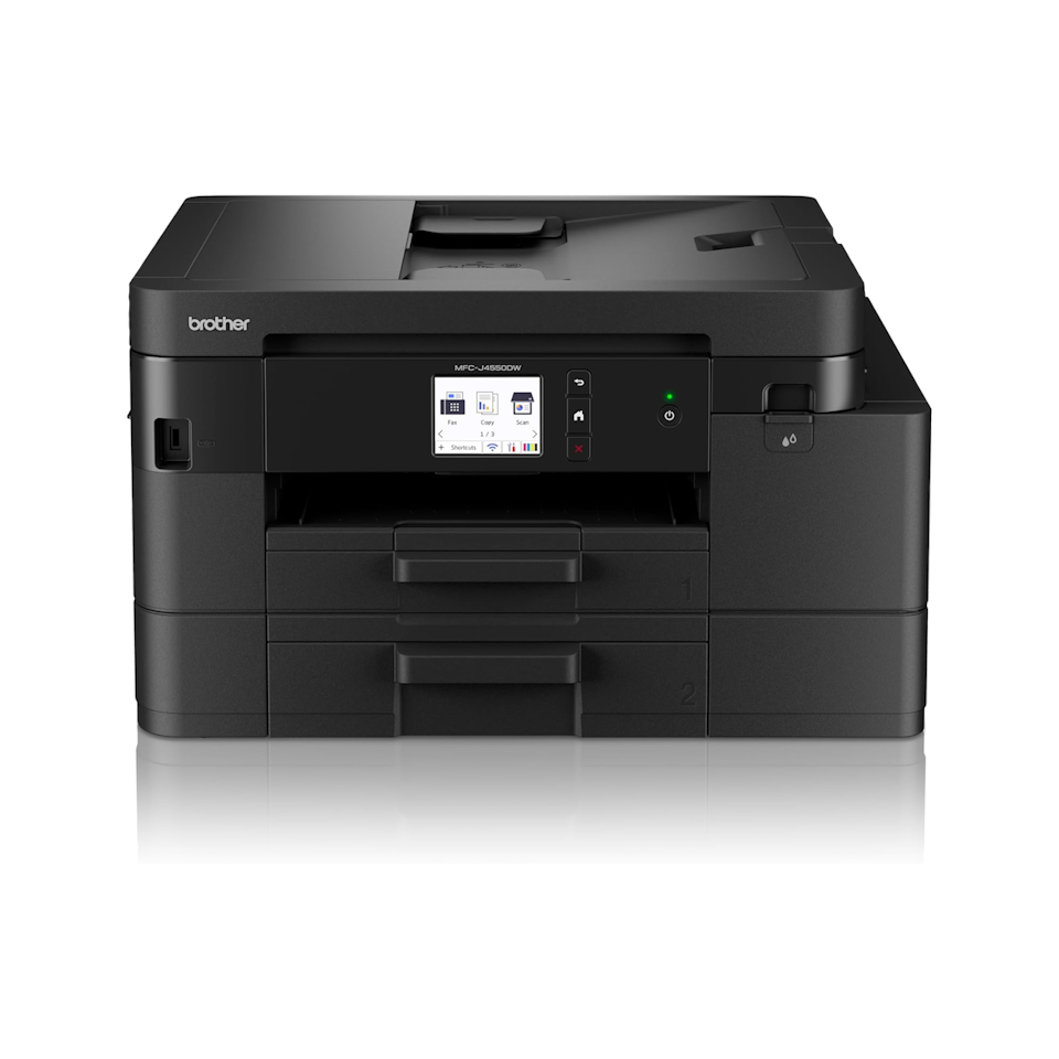 Une imprimante laser monochrome multifonction Brother MFC-J4550DW.